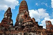 Ayutthaya, Thailand. Wat Phra Ram, The central prang (tower). 